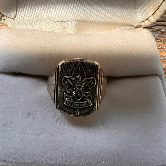 SOLD 6/27 Vintage Sterling Sliver Boy Scout Ring - Picture 5 of 8